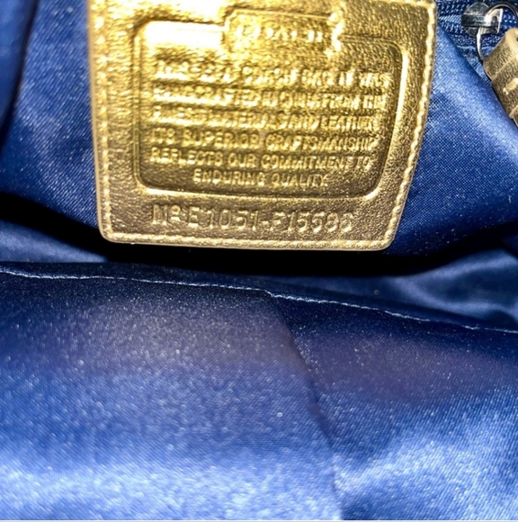 Coach Signature Multicolor Patent Leather Colorblock Bag. - Picture 6 of 6